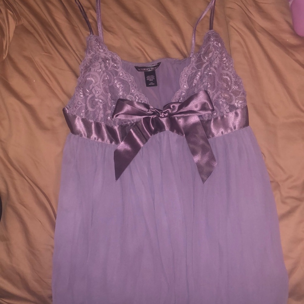 Lavender Victoria’s Secret Babydoll Lingerie Top Size Large
